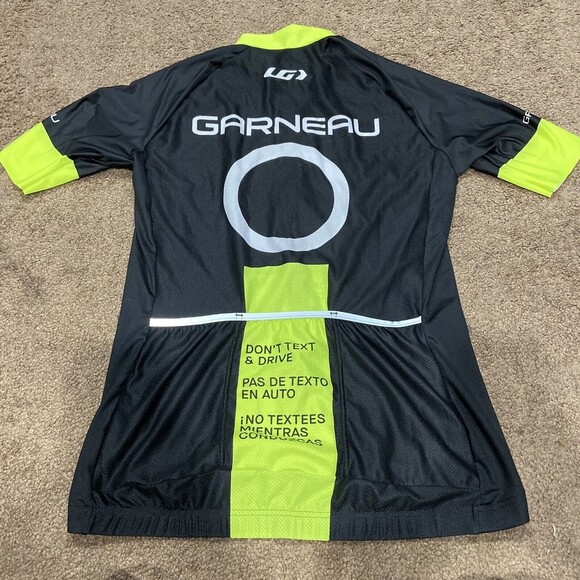Louis Garneau Womens Cycling Jersey Don’t Text And Drive Black/Green - Picture 3 of 4